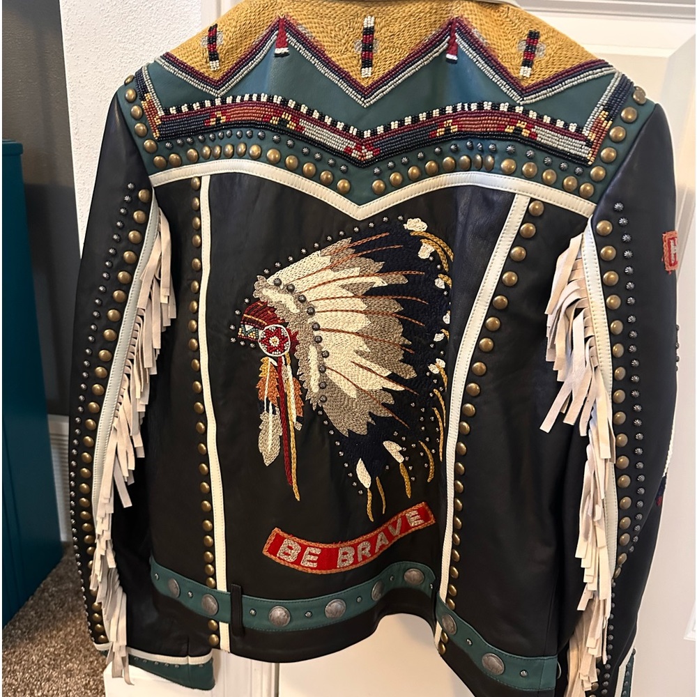 DD Ranch, leather fringe jacket